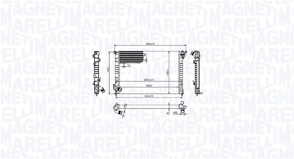 Radiateur Magneti Marelli 350213212700