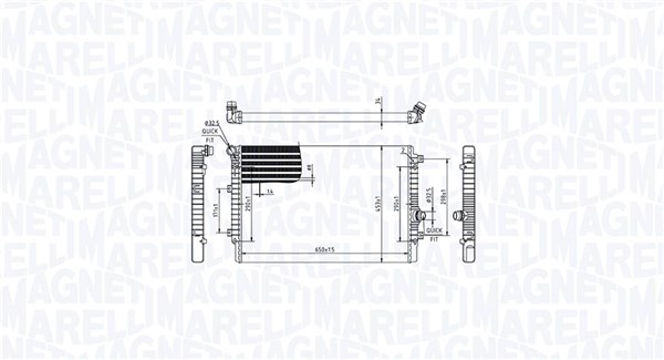 Radiateur Magneti Marelli 350213214000