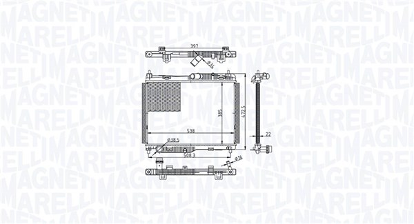 Radiateur Magneti Marelli 350213215500