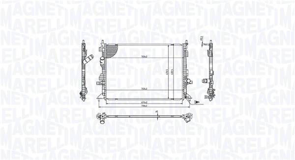 Radiateur Magneti Marelli 350213215700