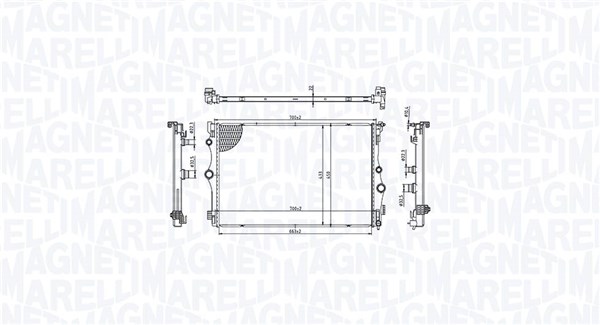 Radiateur Magneti Marelli 350213216400