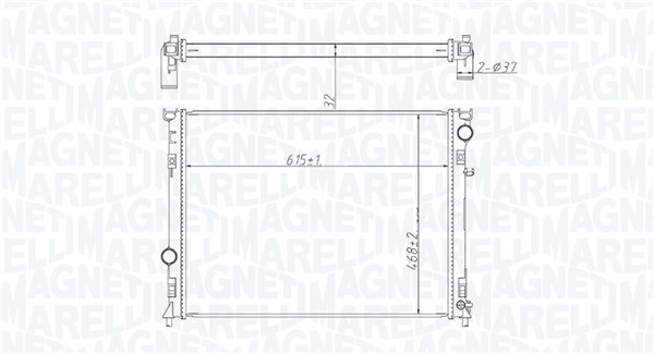 Radiateur Magneti Marelli 350213221400