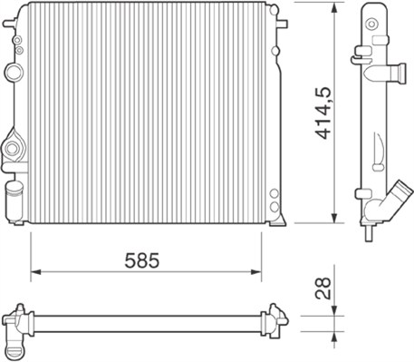Radiateur Magneti Marelli 350213264000