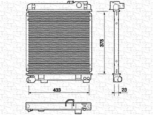Radiateur Magneti Marelli 350213700000