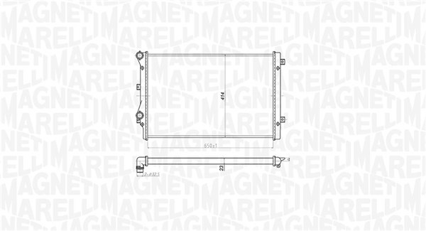 Radiateur Magneti Marelli 350213852000