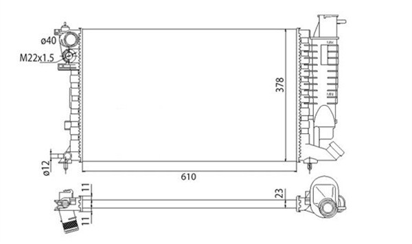 Radiateur Magneti Marelli 350213311003