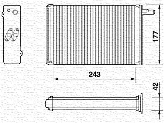 Kachelradiateur Magneti Marelli 350218056000