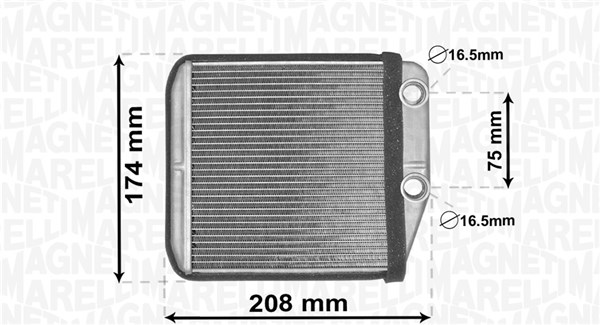 Kachelradiateur Magneti Marelli 350218444000