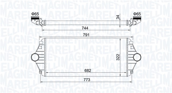 Interkoeler Magneti Marelli 351319204600