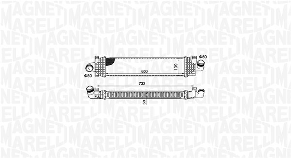 Interkoeler Magneti Marelli 351319204980