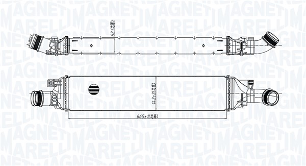 Interkoeler Magneti Marelli 351319205600