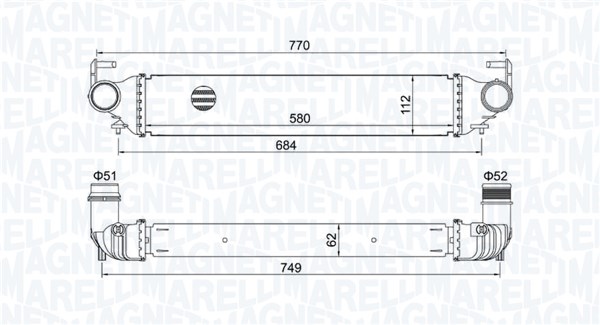 Interkoeler Magneti Marelli 351319205620