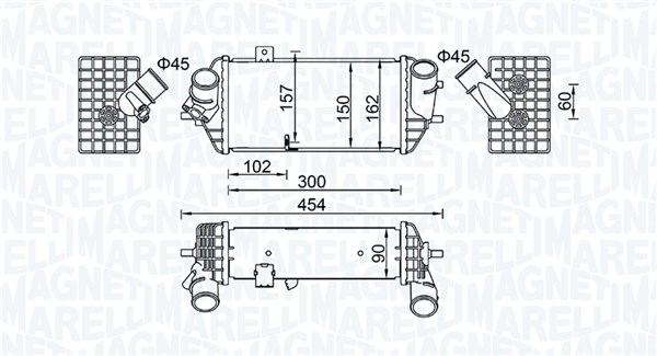 Interkoeler Magneti Marelli 351319205690