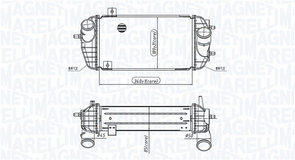 Interkoeler Magneti Marelli 351319205770