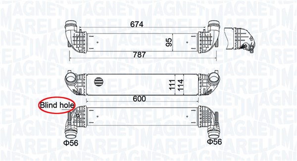 Interkoeler Magneti Marelli 351319205850