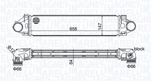 Interkoeler Magneti Marelli 351319205940