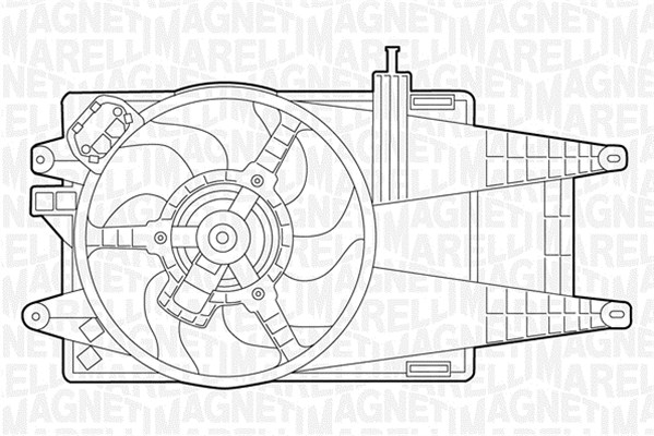 Ventilatorwiel-motorkoeling Magneti Marelli 069422049010