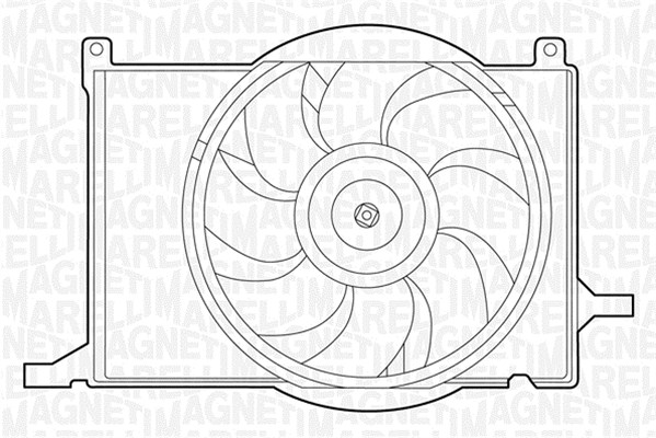Ventilatorwiel-motorkoeling Magneti Marelli 069422209010