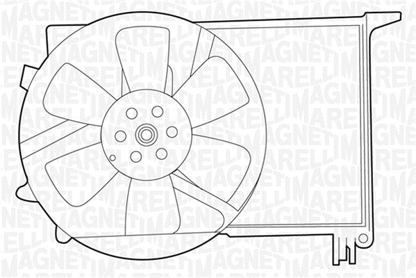 Ventilatorwiel-motorkoeling Magneti Marelli 069422212010