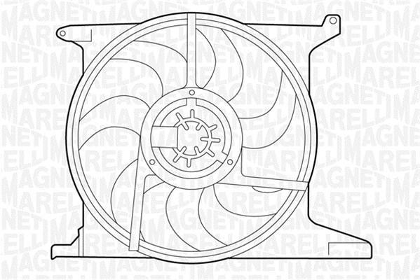 Ventilatorwiel-motorkoeling Magneti Marelli 069422214010