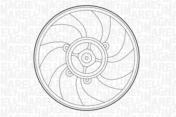 Ventilatorwiel-motorkoeling Magneti Marelli 069422215010