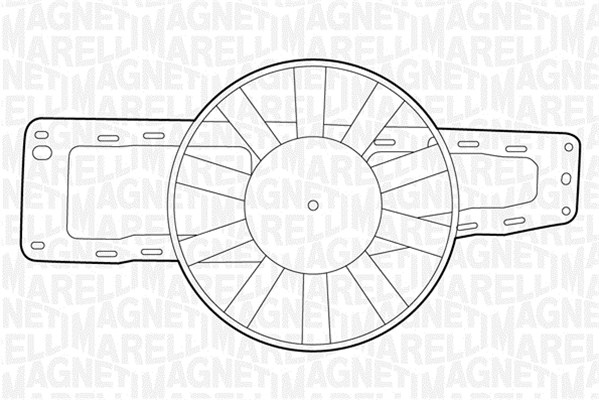Ventilatorwiel-motorkoeling Magneti Marelli 069422217010