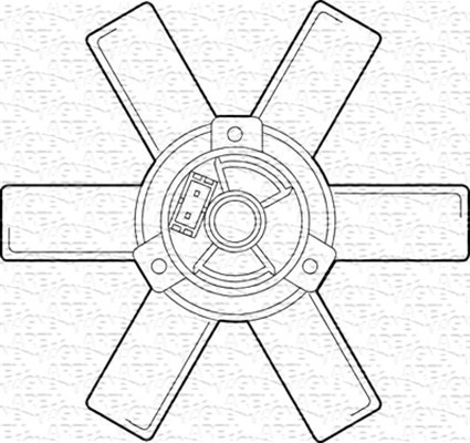 Ventilatorwiel-motorkoeling Magneti Marelli 069422220010