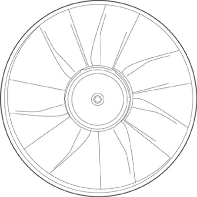 Ventilatorwiel-motorkoeling Magneti Marelli 069422221010