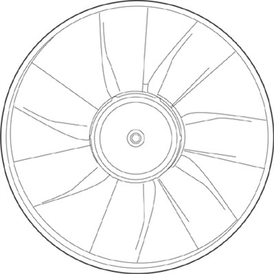 Ventilatorwiel-motorkoeling Magneti Marelli 069422223010