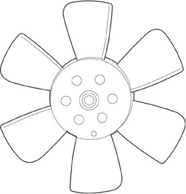 Ventilatorwiel-motorkoeling Magneti Marelli 069422225010