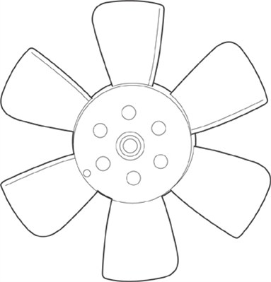 Ventilatorwiel-motorkoeling Magneti Marelli 069422226010