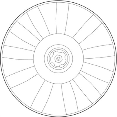 Ventilatorwiel-motorkoeling Magneti Marelli 069422227010