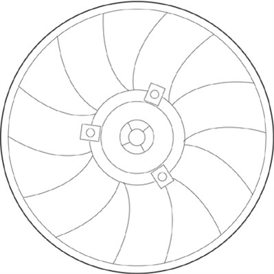 Ventilatorwiel-motorkoeling Magneti Marelli 069422228010