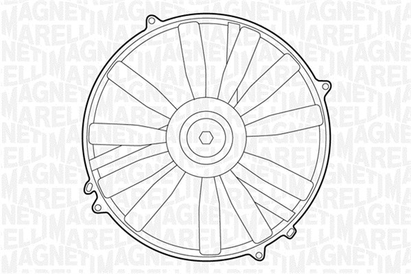 Ventilatorwiel-motorkoeling Magneti Marelli 069422231010