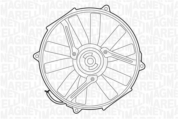 Ventilatorwiel-motorkoeling Magneti Marelli 069422232010