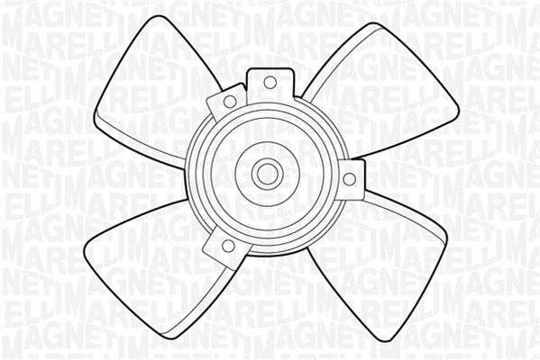 Ventilatorwiel-motorkoeling Magneti Marelli 069422233010