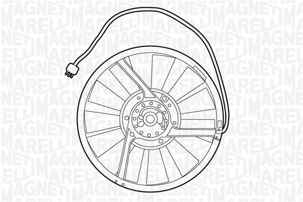 Ventilatorwiel-motorkoeling Magneti Marelli 069422234010
