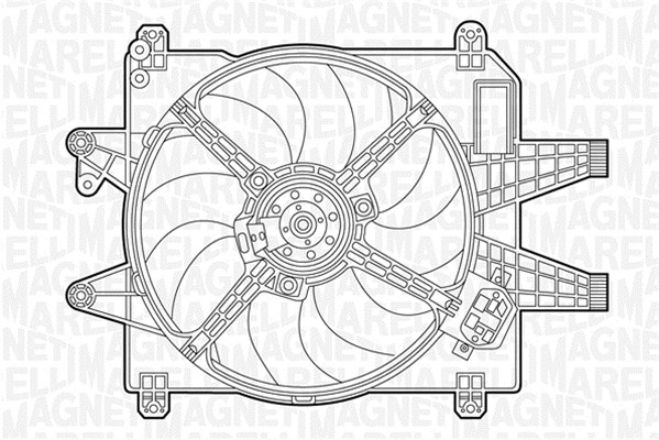 Ventilatorwiel-motorkoeling Magneti Marelli 069422237010