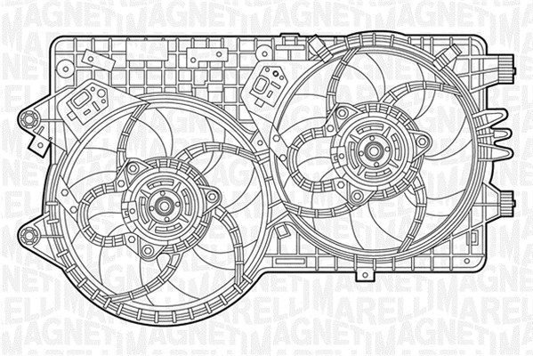 Ventilatorwiel-motorkoeling Magneti Marelli 069422239010