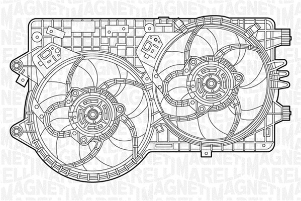 Ventilatorwiel-motorkoeling Magneti Marelli 069422240010