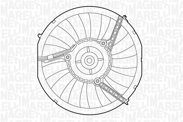 Ventilatorwiel-motorkoeling Magneti Marelli 069422265010