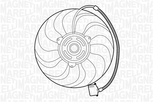 Ventilatorwiel-motorkoeling Magneti Marelli 069422270010