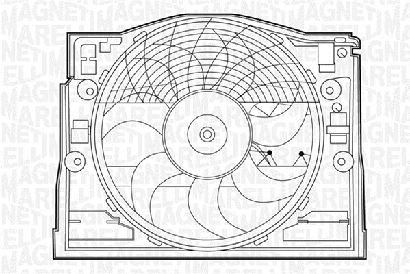 Ventilatorwiel-motorkoeling Magneti Marelli 069422273010