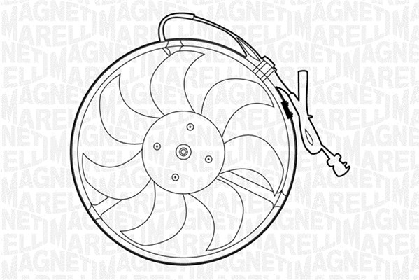 Ventilatorwiel-motorkoeling Magneti Marelli 069422274010