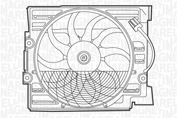 Ventilatorwiel-motorkoeling Magneti Marelli 069422276010