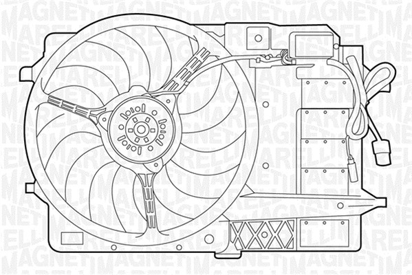 Ventilatorwiel-motorkoeling Magneti Marelli 069422277010