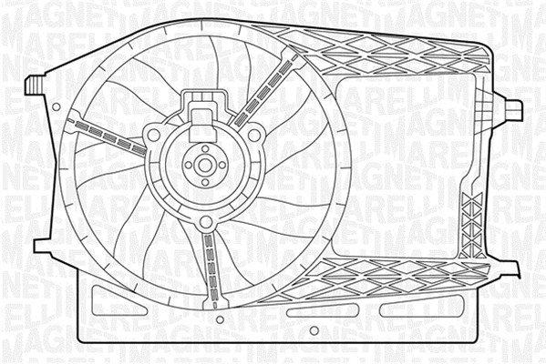 Ventilatorwiel-motorkoeling Magneti Marelli 069422278010