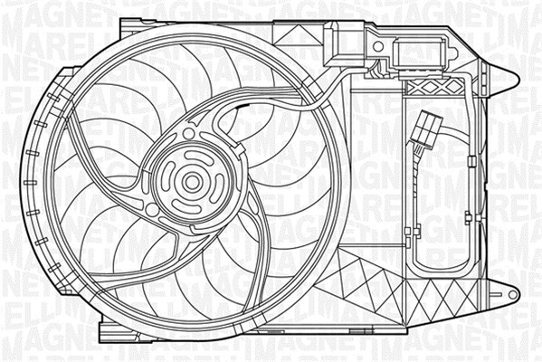 Ventilatorwiel-motorkoeling Magneti Marelli 069422280010