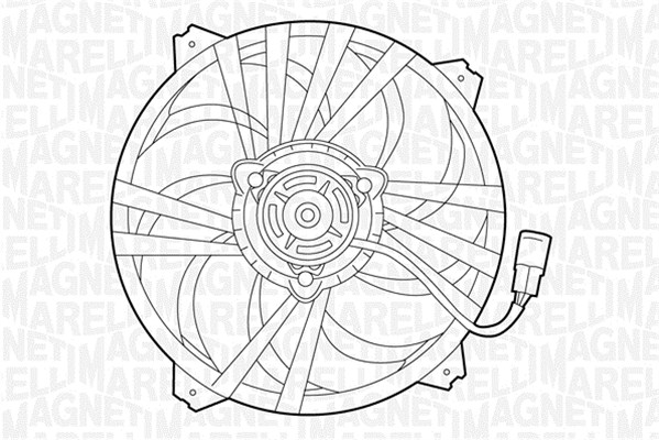 Ventilatorwiel-motorkoeling Magneti Marelli 069422281010