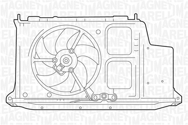 Ventilatorwiel-motorkoeling Magneti Marelli 069422282010
